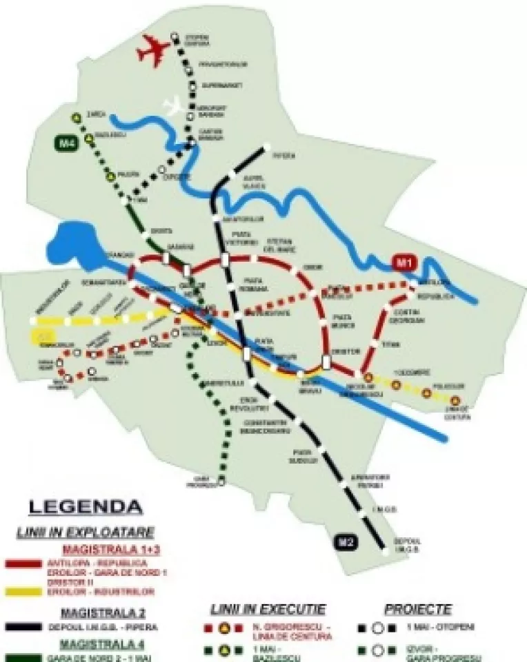 Bani europeni pentru o noua linie de metrou in Bucuresti: tronsonul Universitate – Drumul Taberei