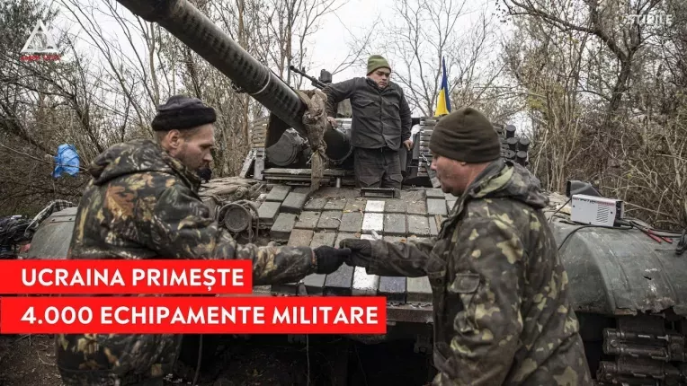 Bloomberg: Ucraina a primit peste 4.000 de blindate, piese de artilerie si alte sisteme militare