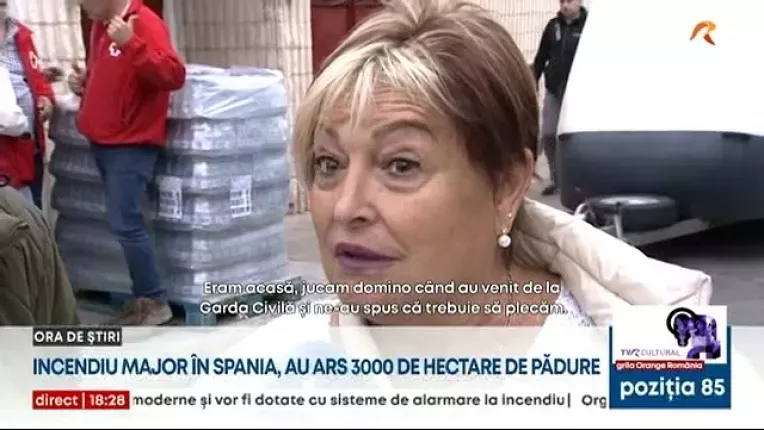 Incendiu major in Spania. O mie de persoane au fost evacuate din Castellon