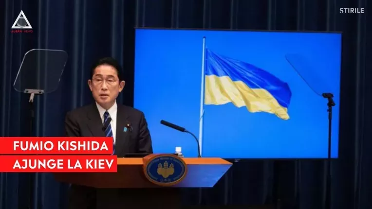 Premierul Japoniei face o vizita surpriza in Kiev