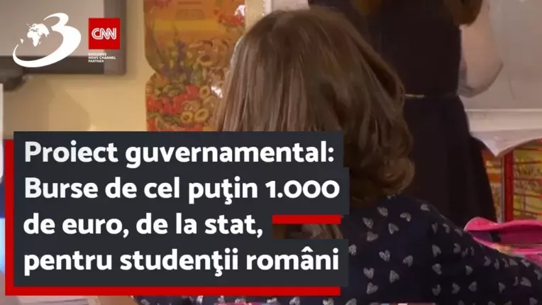 Proiect guvernamental: Burse de cel putin 1.000 de euro, de la stat, pentru studentii romani din strainatate