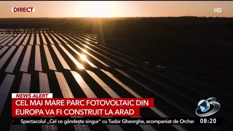 Romania va avea cel mai mare parc fotovoltaic din Europa
