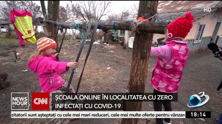 Scoala online in localitatea cu zero infectati cu COVID-19