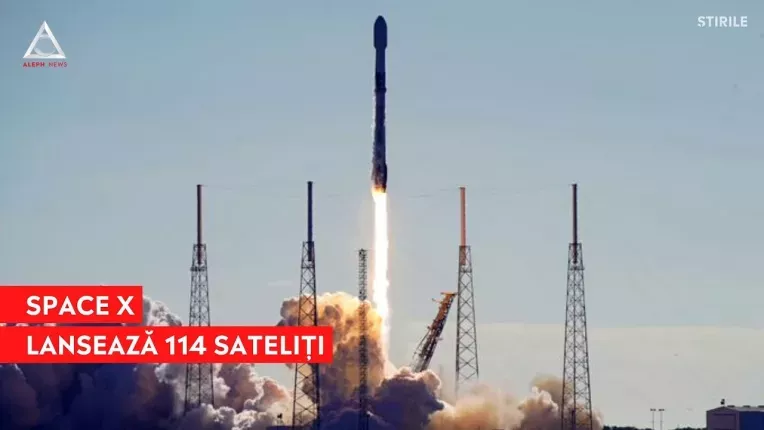 SpaceX a inceput anul in forta, cu o lansare de 114 sateliti