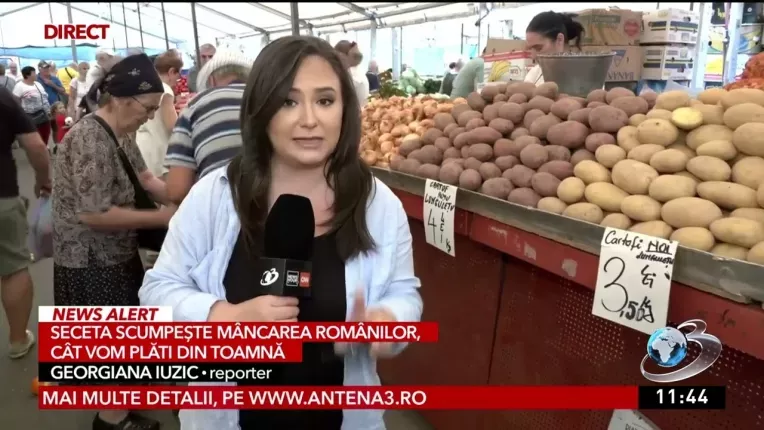 Sunt asteptate scumpiri la cartofi, dupa ce seceta a scazut productia. Cat costa acum un kg in piete