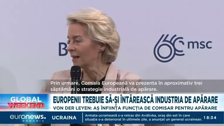 Ursula von der Leyen: "Trebuie sa construim o Europa puternica"